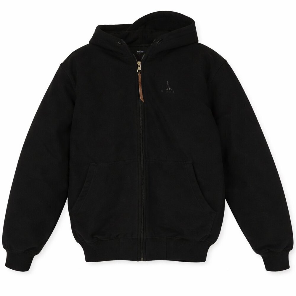 Carhartt Firm Duck Insulated Flannel-Lined Black Loose Fit Work Jacket Size 3XL